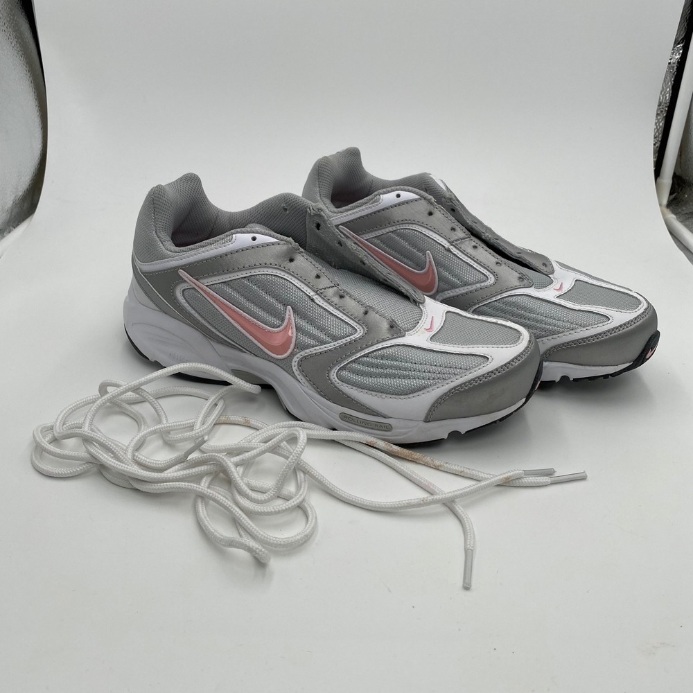 Nike Air Walking Silver Pink Grey Women Sneaker 432016-061 Size 9.5